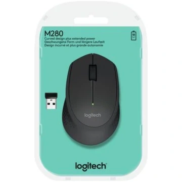 Bezvadu datora pele Logitech M280, melna krās