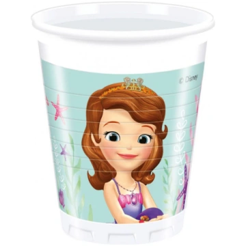 Disney Sofija Jūras pērle plastmasas krūzītes 8 ga