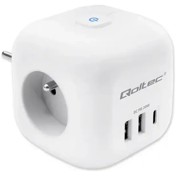 6-in-1 Power Cube Extension Socket with Illuminate