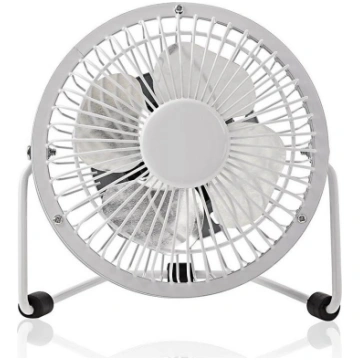 Nedis FNDK1WT10 - Galda ventilators 3W/USB 10 cm b