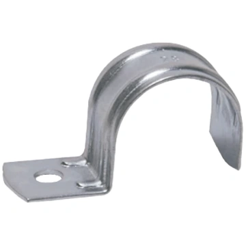 922F, One hole pipe strap F clip Ø 22 mm steel zin