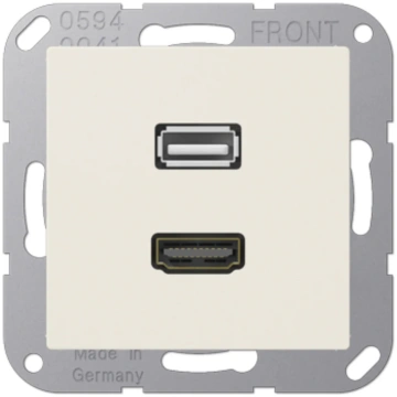 Multivides termināļi HDMI / USB 2.0, krēmkrāsas, A