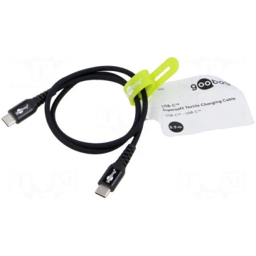 Cable | USB 2.0 | USB C plug,both sides | 0.5m | b