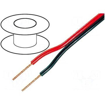 Wire: loudspeaker cable | 2x2,5mm2 | stranded | OF