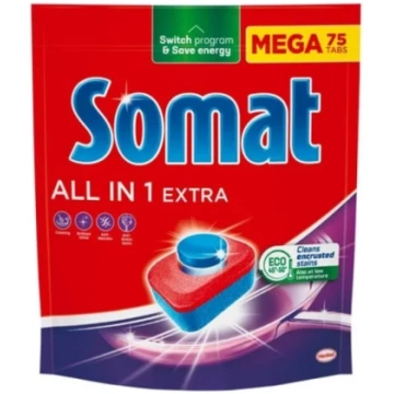 Indaplovju tabletes SOMAT ALL IN 1 Extra, 75 gab