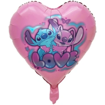 Folija balons Stitch sirds formā
