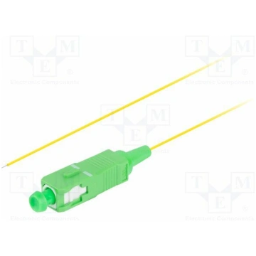 Optic fiber pigtail; SC/APC; 2m; 9/125um; LSZH; gr