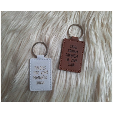 Personalizēts lielais mākslīgās ādas piekariņš