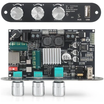 Audio pastiprinātājs ZK-1001U, 100 W, TWS, USB/AUX
