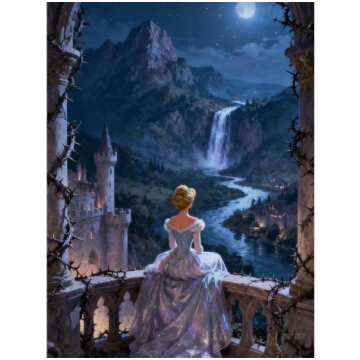 Disney Princese Antīka Nakts Aina Kolekcija 5D Dim