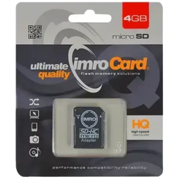 Imro 4GB microSDHC Class 10 atmiņas karte + adapte