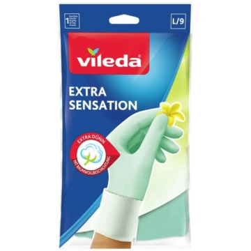 Vileda Extra Sensation Mājsaimniecības cimdi Green