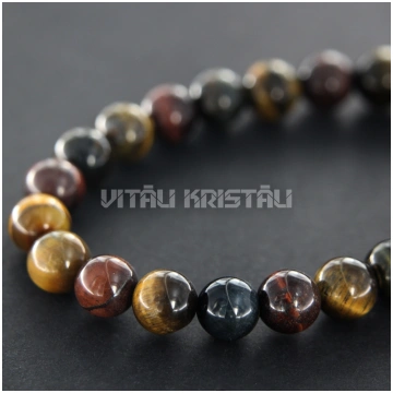 Tīģeracs buļļa acs vanaga acs MIX pērlītes 10 mm v