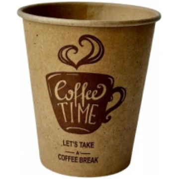 COFFEE TIME papīra glāzes 250 ml 8 oz diametrs 80 