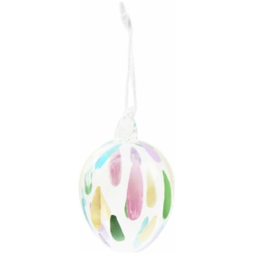 Stikla dekors Egg drop, colourful