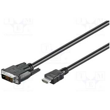 Goobay 50580 DVI-D - HDMI™ cable, nickel plated, 2