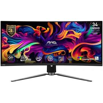 LCD Monitor MSI 34" Curved/21 : 9 Panel QD-OLED 34
