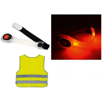 Bērnu drošības veste + Led aproce komplekts