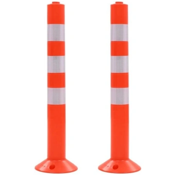vidaXL ceļa stabiņi, 2 gab., plastmasa, 75 cm