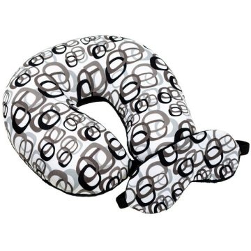 Ceļojumu spilvens ar acu masku Home line