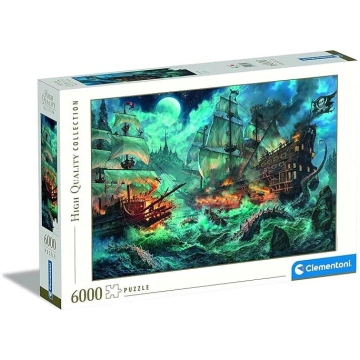 Clementoni - 36530 Collection Puzzle - Pirātu kauj