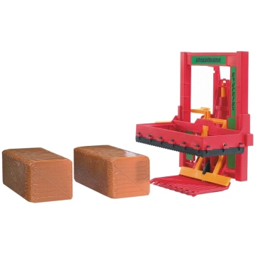 Bruder Silo Block Cutter with Block Hay Bales (023