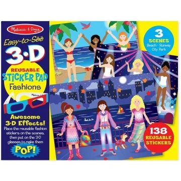 3D uzlīmes + brilles "Mode" Melissa & Doug 19374 M
