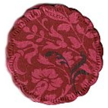 Krūžu paliktņi, D:8cm, 20 gab, bordo