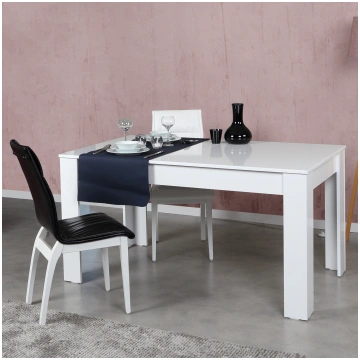 Galds izvelkams Kalune Design Oblo, sniegbalts krā