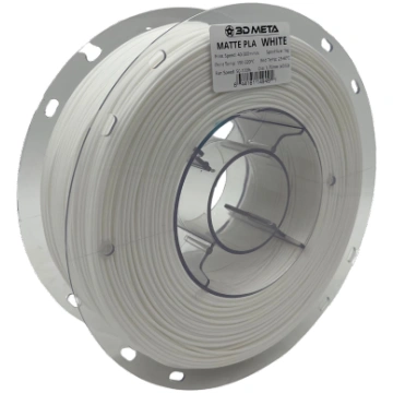 3D Meta Matte PLA White 1KG Spool PLA-MATTE-WHITE