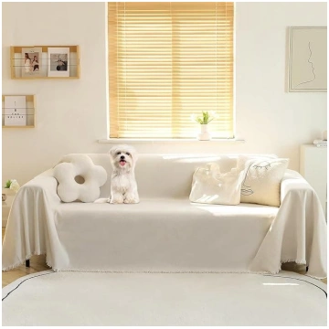 MEETSKY Couch Cover for 3 Pillows, Couch Sofa Furn