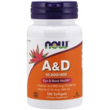 Vitamin A & D Now Foods 100 softgels