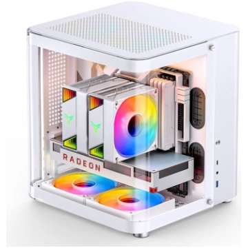 Jonsbo TK-1 2.0 Micro-ATX Case, Tempered Glass - w