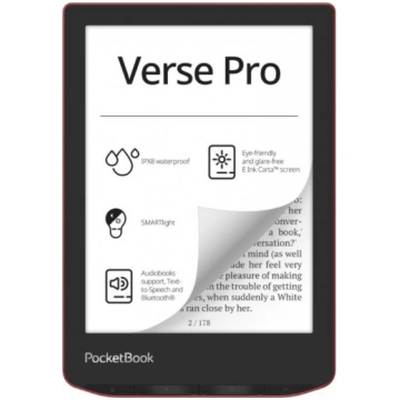 E-Reader|POCKETBOOK|Verse Pro | 6" | 1072x1448 | 1