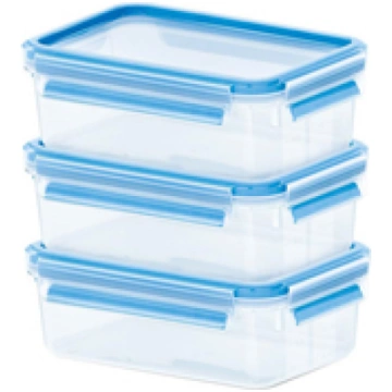 Emsa Food ClipClose transp./blue 3p Pack 0 55L ( 5