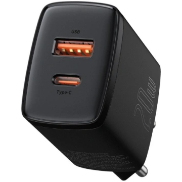 Baseus Compact Fast USB / USB Type C Charger 20W 3