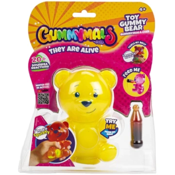 GUMMYMALS Squishy Interaktīvs Lācēns, dzeltens, 38