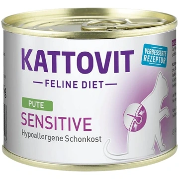 Kattovit Sensitive Pute, Konservi Kaķiem 185g