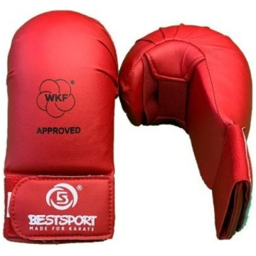 Best Sport Karate cimdi Sparring Gloves WKF sarkan