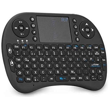 Rii i8 Mini bezvadu tastatūra ar skārienpaliktni, 