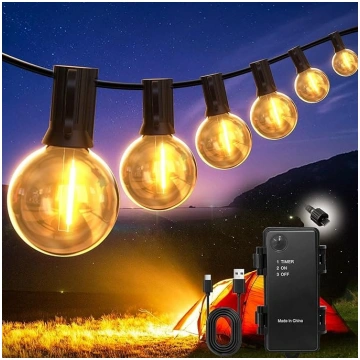 LED āra pasaku gaismas Āra akumulatora taimeris 39