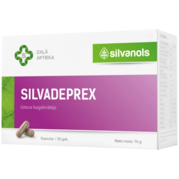 SILVANOLS kapsulas SILVADEPREX, 30 gab