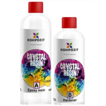 Epoksīdsveķi CRYSTAL Kompozit liešanai 1,5 kg (A k