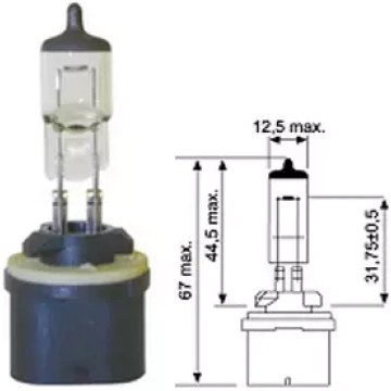 Halogēna spuldze 893 12V 37,5W PG13 JAHN