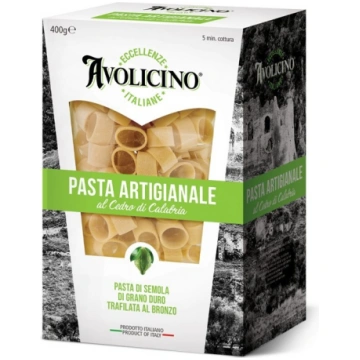 Pasta artigianale Mezzi Paccheri al Cedro di Avoli