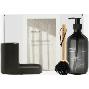 Meraki - Gift Box Dark Grey Holder + Nature Brush 
