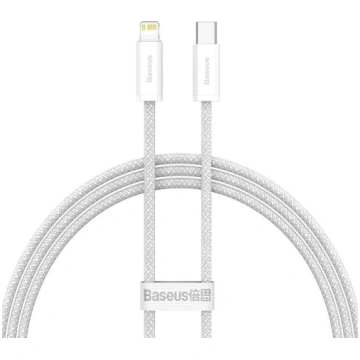 Kabelis Baseus CALD000002, Lightning/USB-C, balta 