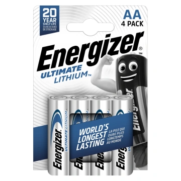 ENERGIZER Ultimate Lithium AA B4 1.5V baterijas 76