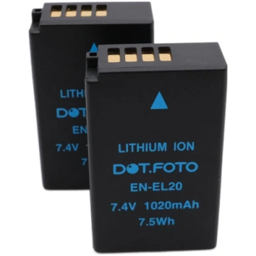 2 x Dot.Foto EN-EL20, EN-EL20a Premium 7,4 V / 102