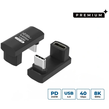 MicroConnect Premium USB4 3x2 USB-C twice-angled L